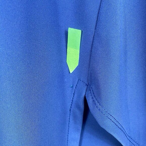 NWT Clara Sunwoo Sun Woo V-Neck High-Low Envelope Hem Tunic Top Size Small Blue - Picture 8 of 16